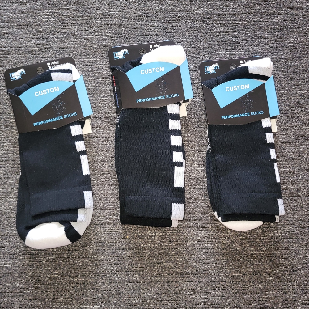 Black and White Performance Socks